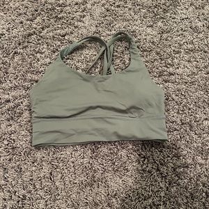 lululemon energy bra longline | grey sage size 6